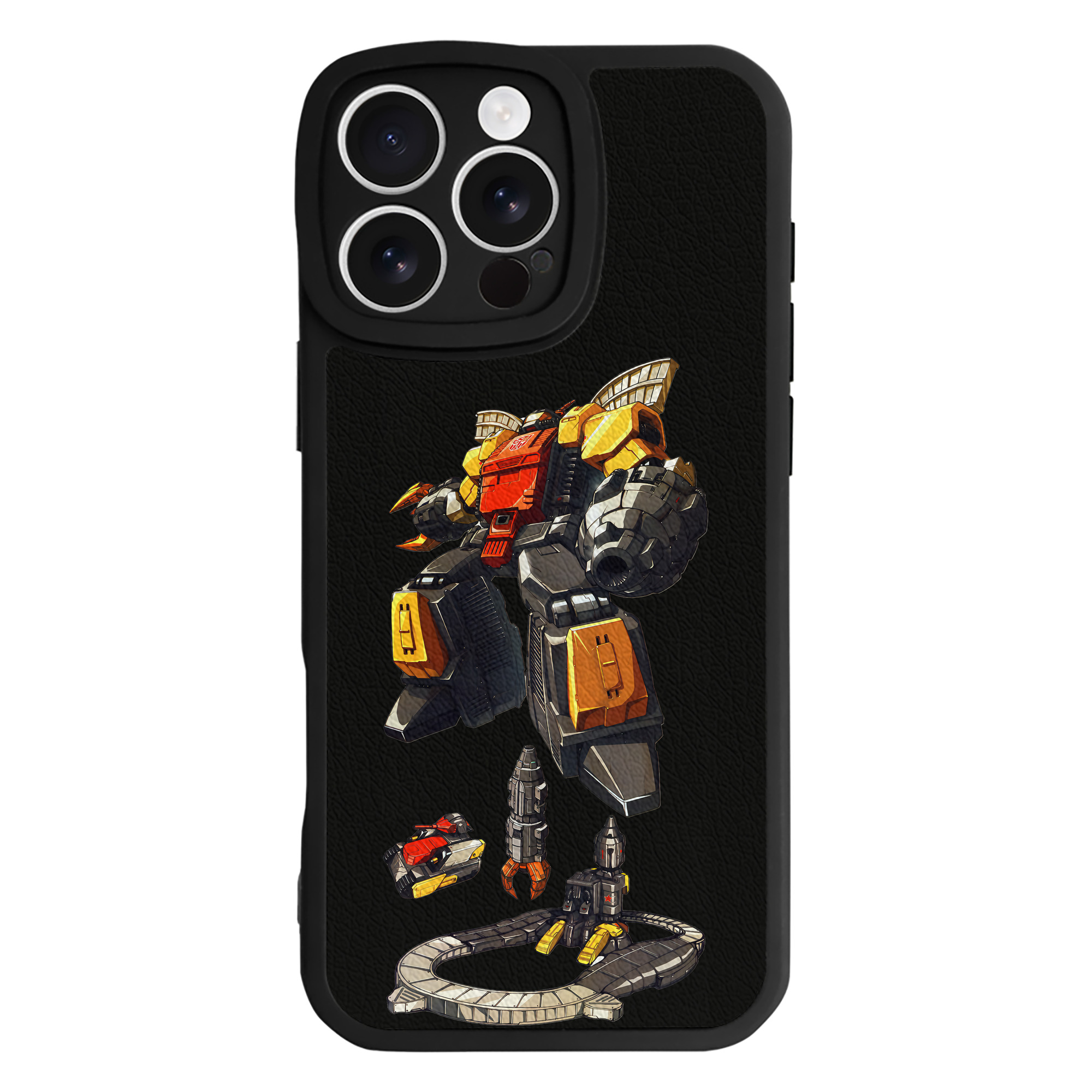 （画像用） Transformers トランスフォーマー 【iPhone 16シリーズ対応】シリコンスマホケース（レザー調） 材質：シリコン